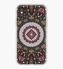 Ornamental round aztec geometric pattern iPhone Case