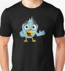 Cartoon charming bird Unisex T-Shirt