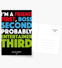 David Brent - Entertainer Postcards