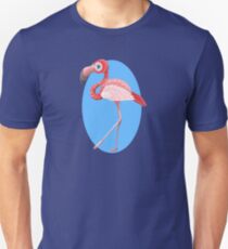 Cute pink flamingo Unisex T-Shirt