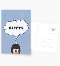 Bobs Burgers- Tina.. BUTTS Postcards