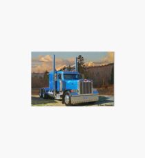 Blue peterbilt conventional. Art Board
