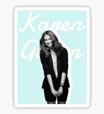 Karen Gillan blue Sticker