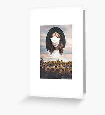 Karen Gillan flowers Greeting Card