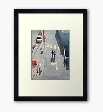 pedestrian crossing Framed Print