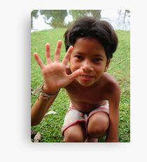 Laos Villager Canvas Print