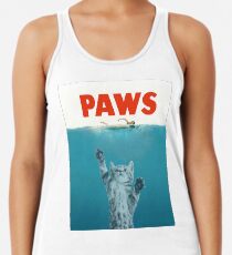 Camiseta con espalda nadadora Paws - Cat Kitten Meow Parodia Camiseta
