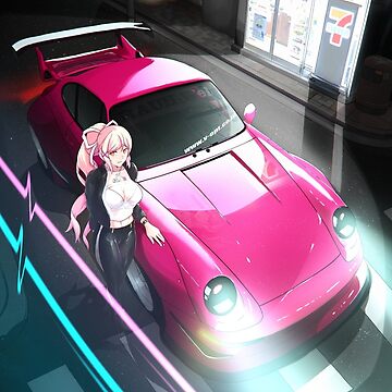 Porsche Retro Anime Design
