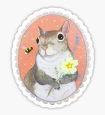 Squirrel and the Bee Sticker