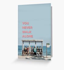 BTS DU WANDST NIEMALS ALLEIN Grußkarte
