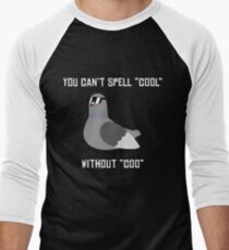 Can't spell "cool" without "coo" Men's Baseball ¾ T-Shirt