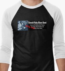 Oswald Ruby Blues Band Men's Baseball ¾ T-Shirt