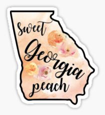 Georgia Peach Sticker