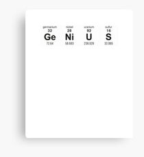 GENIUS Canvas Print