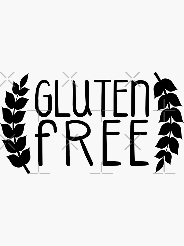 “Gluten Free” Sticker by Wanderlust40 | Redbubble