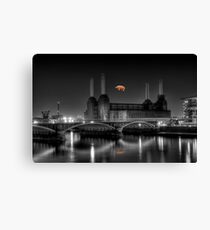 Battersea pink floyd edit Canvas Print