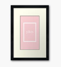yikes Framed Print