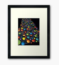 coloured bowls Framed Print