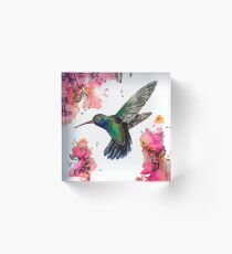 Bloque acrílico Colibrí