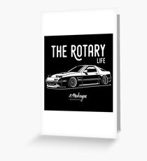 RX7 FC3S. Rotary Life Greeting Card