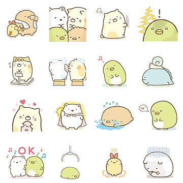 Sumikko Gurashi Pattern Sticker for Sale by CaptainPoptop