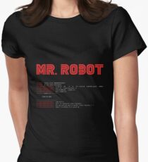 MR ROBOT fsociety00.dat Women's Fitted T-Shirt