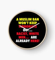 No BAN No WALL Clock