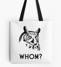 Hoo Who Whom Grammar Owl Tote Bag