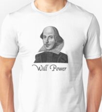 William Shakespeare Will Power Unisex T-Shirt