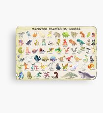 Monster Hunter 3U Babies Canvas Print