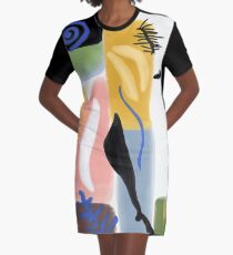 Matisse inspiriert Papierschnitt T-Shirt Kleid