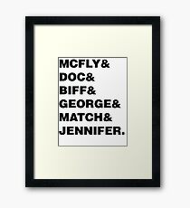 Back to the Future & Framed Print