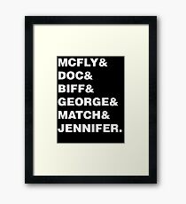 Back to the Future & Bold Framed Print