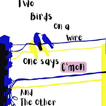 Two Birds On A Wire Poster for Sale by InnerAmes