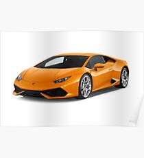Lamborghini Huracan - Orange Poster