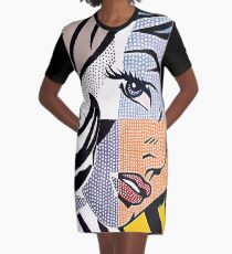 Lichtenstein's Girl Graphic T-Shirt Dress