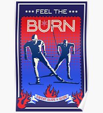 Feel the Burn Langlaufski Poster