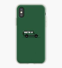 A Graphical Interpretation of the Defender 110 Station Wagon Blaser Edition iPhone Case