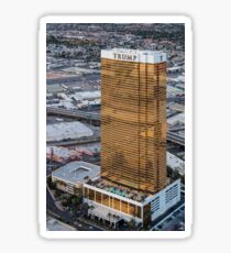Aerial view of Trump International Hotel Las Vegas, Nevada, USA Sticker