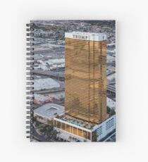 Aerial view of Trump International Hotel Las Vegas, Nevada, USA Spiral Notebook