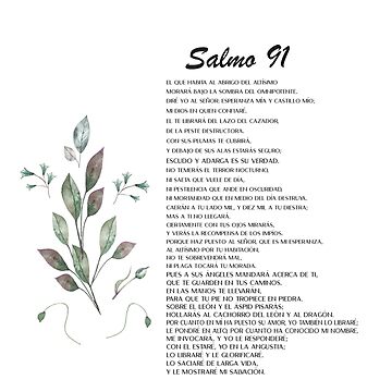 Salmo 91, Spanish Bible Verse | Framed Art Print