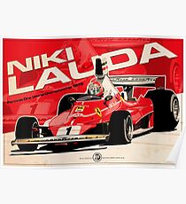 Niki Lauda - F1 1976 Poster