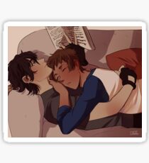 Reading and resting Sticker