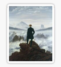 Caspar David Friedrich - The Wanderer Above The Sea Of Fog Sticker