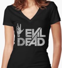 Evil Dead Women's Fitted V-Neck T-Shirt