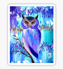 Owl Equinox Sticker