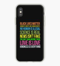 Kindness Is Everything Black Lives Love Is Love Anti Trump iPhone Case