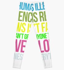 Kindness Is Everything Black Lives Love Is Love Anti Trump Leggings