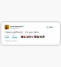 Jacob Sartorius Tweet Sticker