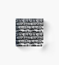 Pattern with handdrawn doodles Acrylic Block